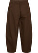 Barrel-jeans med h&ouml;g midja och res&aring;r i midjan, Brun, Packshot image number 1