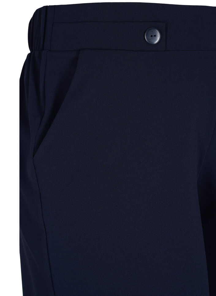 Shorts med fickor och l&ouml;s passform, Bl&aring;, Packshot image number 2