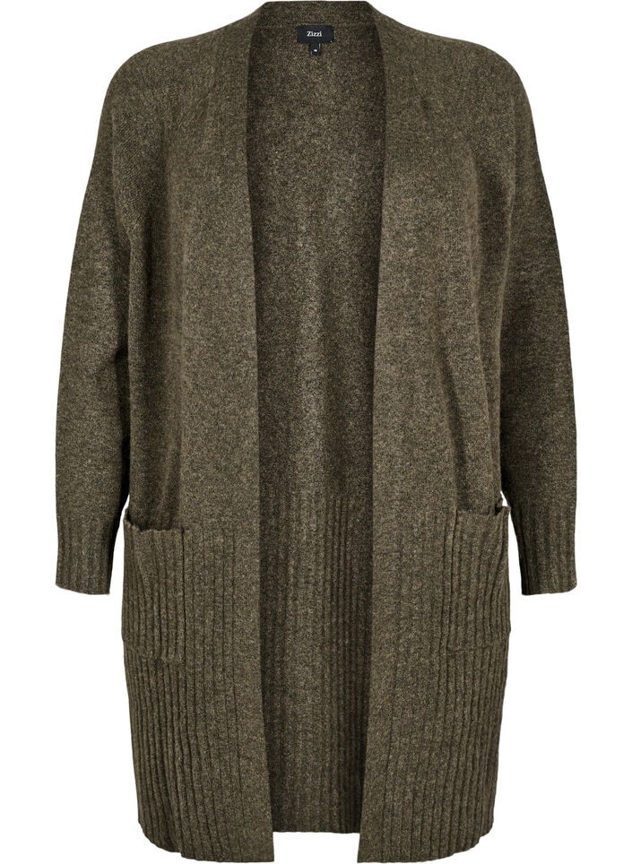 Lång kofta med fickor, Sea Turtle Mel., Packshot image number 0