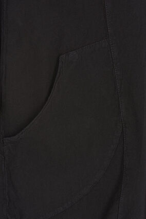Klänning med fickor , Black, Packshot image number 3