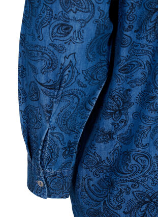 Bomullsskjorta i paisleymönster, Blue Paisley, Packshot image number 3