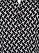 V-ringad blus med korta ärmar, Black Graphic AOP, Packshot image number 2