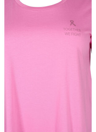 Support the breasts – T-shirt i bomull, Wild Orchid, Packshot image number 2