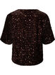 Blus med paljetter och armb&aring;gsl&aring;nga &auml;rmar, Brun, Packshot image number 1