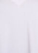 Enkel T-shirt i bomull med v-ringning, Vit, Packshot image number 2
