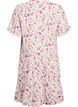 Kort a-linjeformad kl&auml;nning i bomullsmuslin, Beige, Packshot image number 1