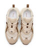 Wide fit - Sneakers med kontrasterande snördetaljer, Beige, Packshot image number 2