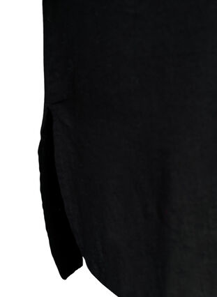 Lång skjorta med korta ärmar, Black, Packshot image number 3