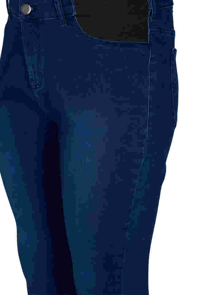 Super slim Amy jeans med resår i midjan, Dark blue, Packshot image number 2