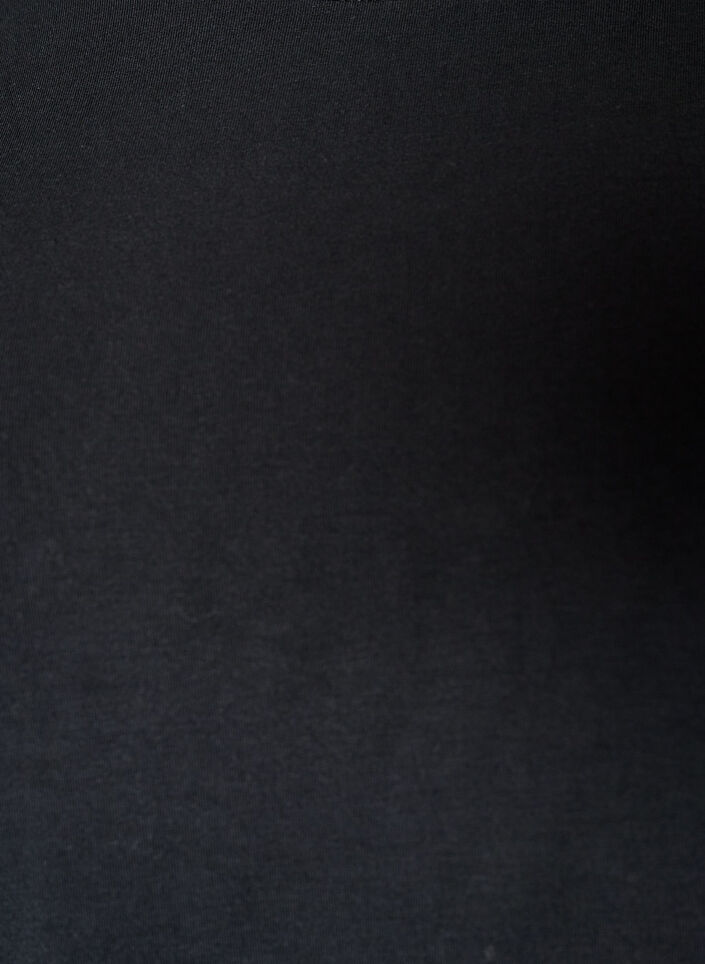 Natt-t-shirt i modal med kontrastband, Svart, Packshot image number 2