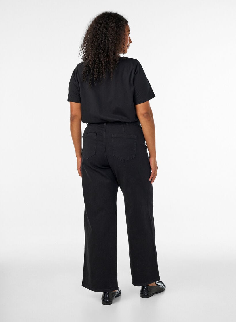 Vida jeans, Svart, Model image number 1