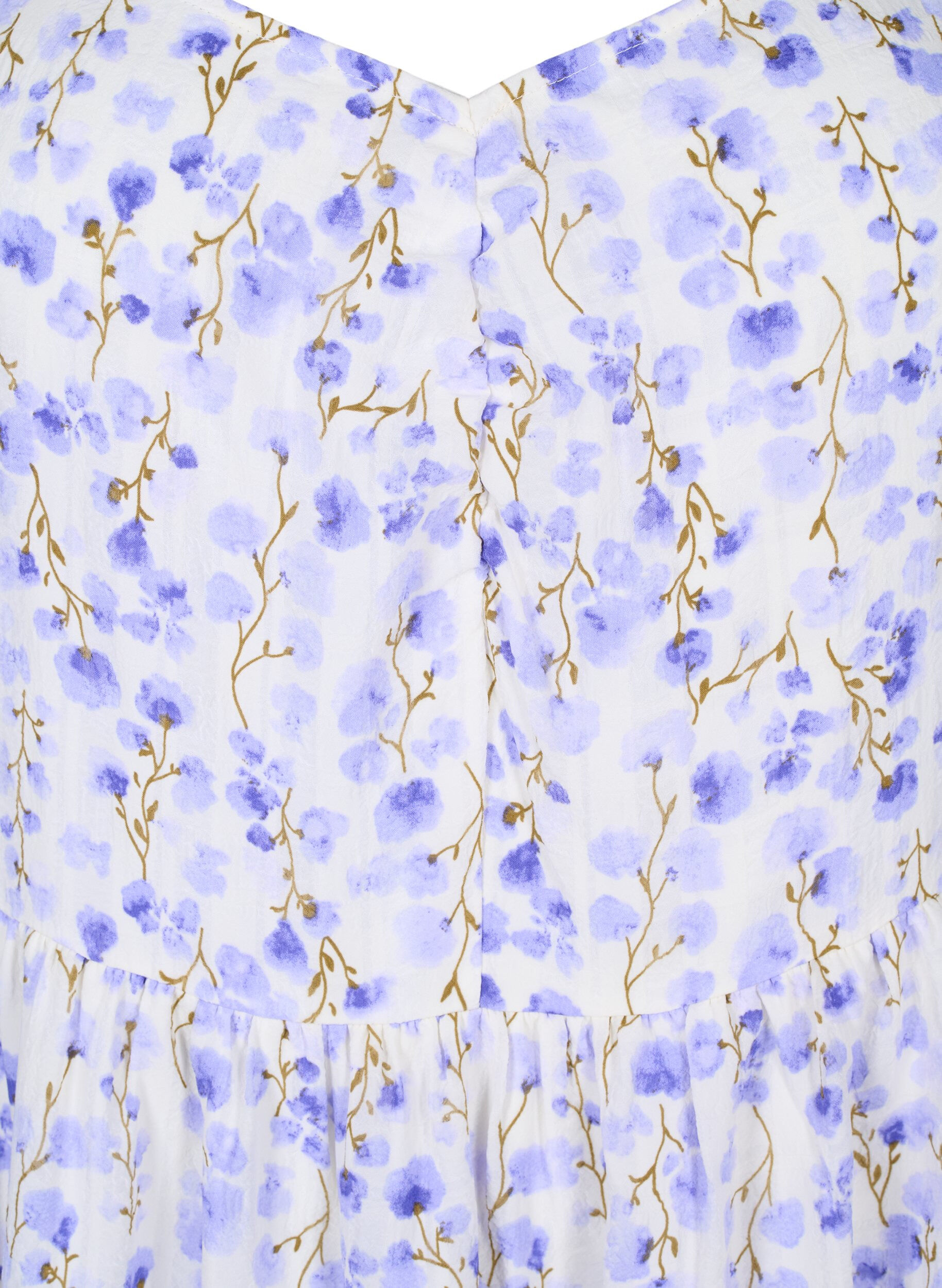 Zizzi Sommarkl&auml;nning med blommigt tryck och spetsdetaljer, Sand Verbena AOP, Packshot image number 2