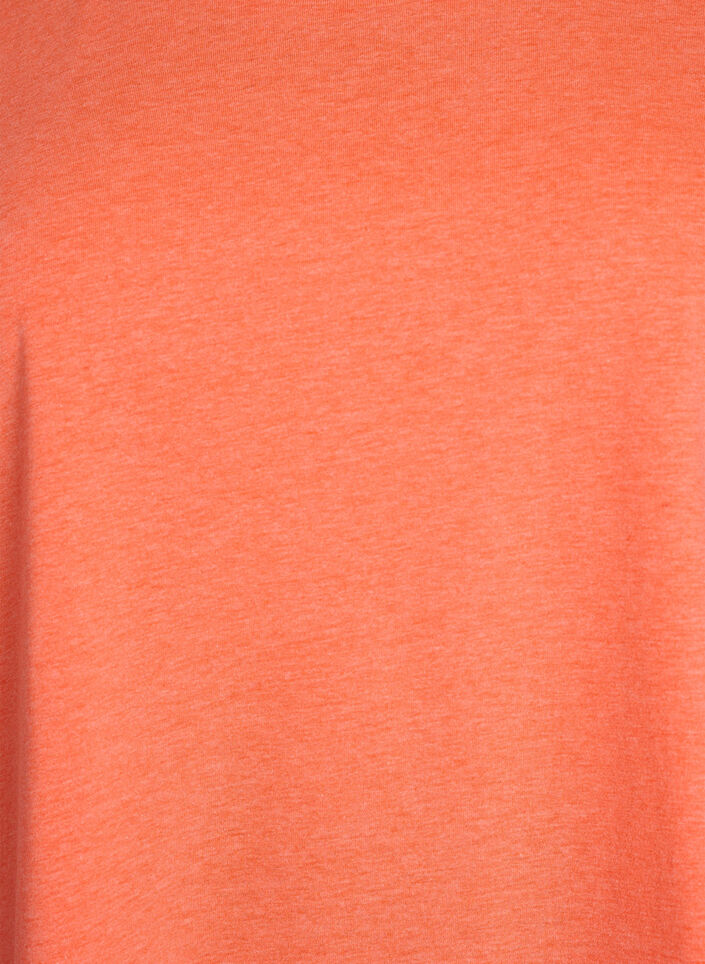 Neonf&auml;rgad bomulls t-shirt, Orange, Packshot image number 2