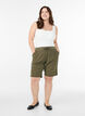 L&ouml;sa shorts i bomull med fickor, Gr&ouml;n, Model image number 1