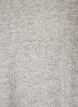 Blus i jersey med ribbad textur och v-ringning, Gr&aring;, Packshot image number 2