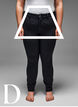 Slim fit-jeans med normal midja, Black, Model image number 3