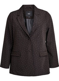 Blazer med strasstenar, Svart