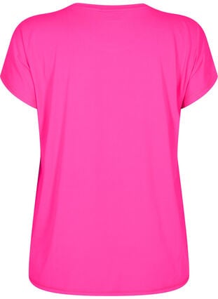 Kortärmad tränings-t-shirt, Neon Pink Glo, Packshot image number 1