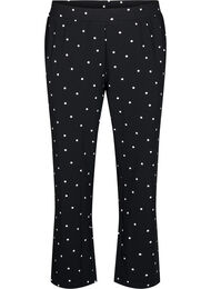 Byxor med rak passform, Svart