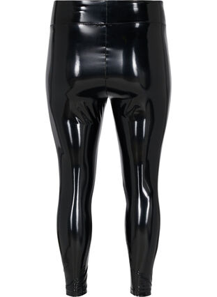 Wet look-leggings, Black Shiny, Packshot image number 1
