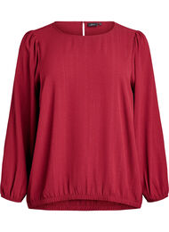 Blus med glitter, M&ouml;rk Bordeaux