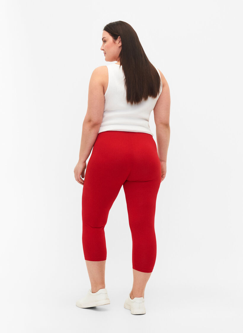 3/4 bas-leggings, R&ouml;d, Model image number 2