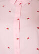 Skjorta med broderade blommor, Rosa, Packshot image number 2