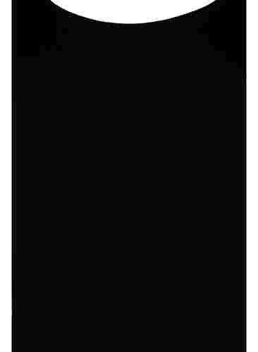 Långärmad viskosblus med spetsdetaljer, Black, Packshot image number 2