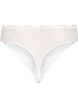 Trosor i microfiber med spets, Vit, Packshot image number 1