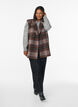 Lång rutig väst, Brun, Model image number 1