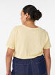 T-shirt med tryck, Gul, Model image number 2