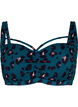 Bikini-bh med drapering och band över bysten, Leopard, Packshot image number 0