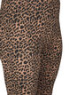 Viskos leggings med leopardmönster, Svart, Packshot image number 2