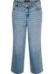 Kiana straight fit-jeans med h&ouml;g midja, Bl&aring;, Packshot image number 0