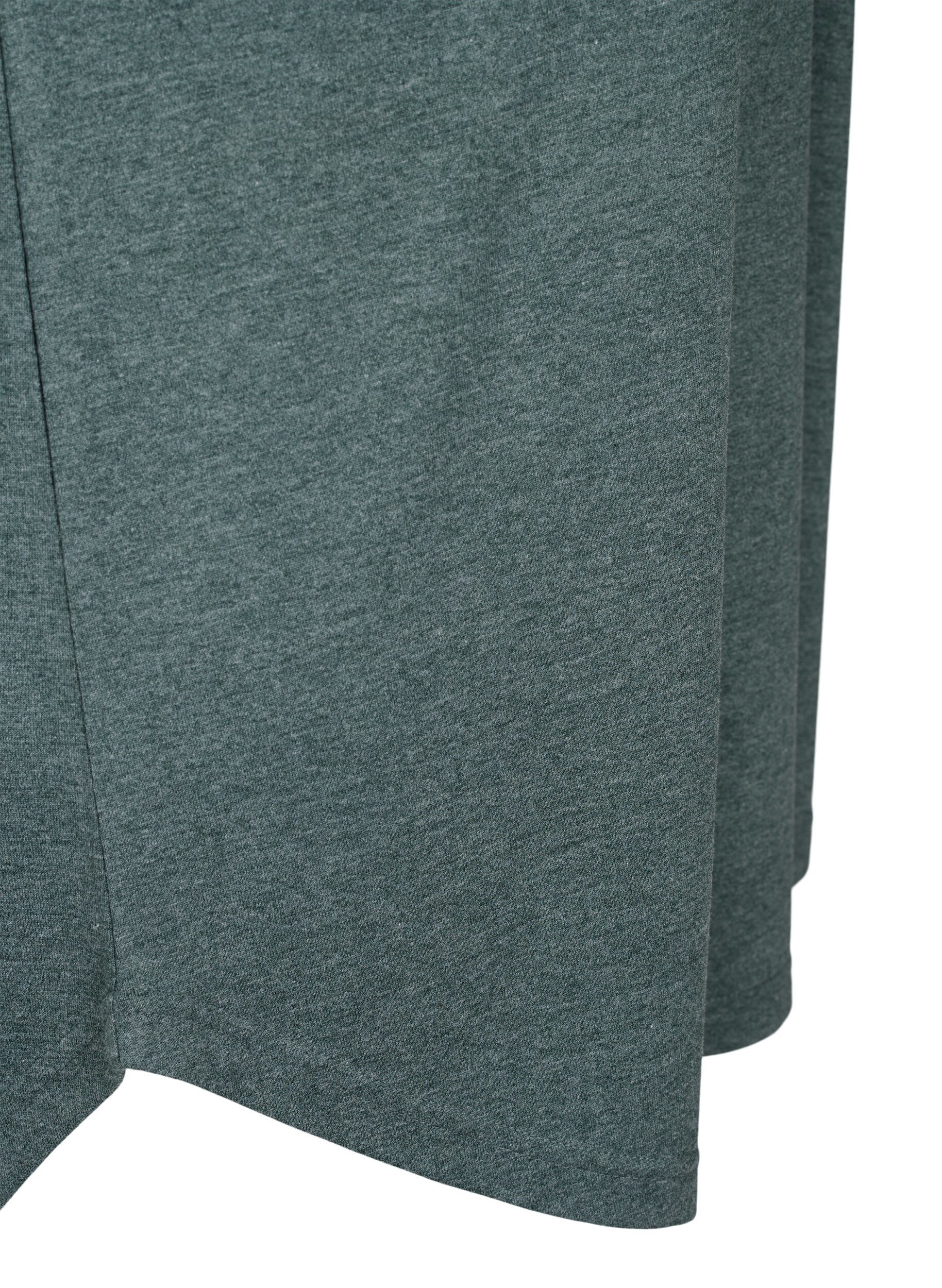 Zizzi Kort&auml;rmat nattlinne med texttryck, , Packshot image number 3