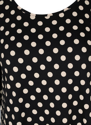 Nattlinne i bomull, Black W. Angora Dot, Packshot image number 2
