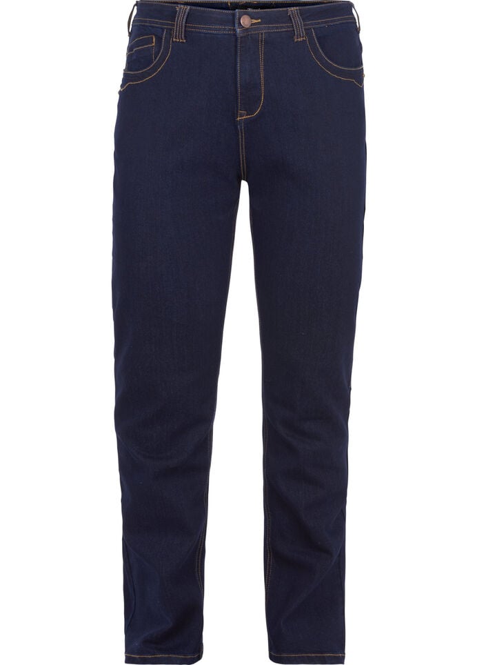 Slim fit Vilma jeans med h&ouml;g midja, Bl&aring;, Packshot image number 0