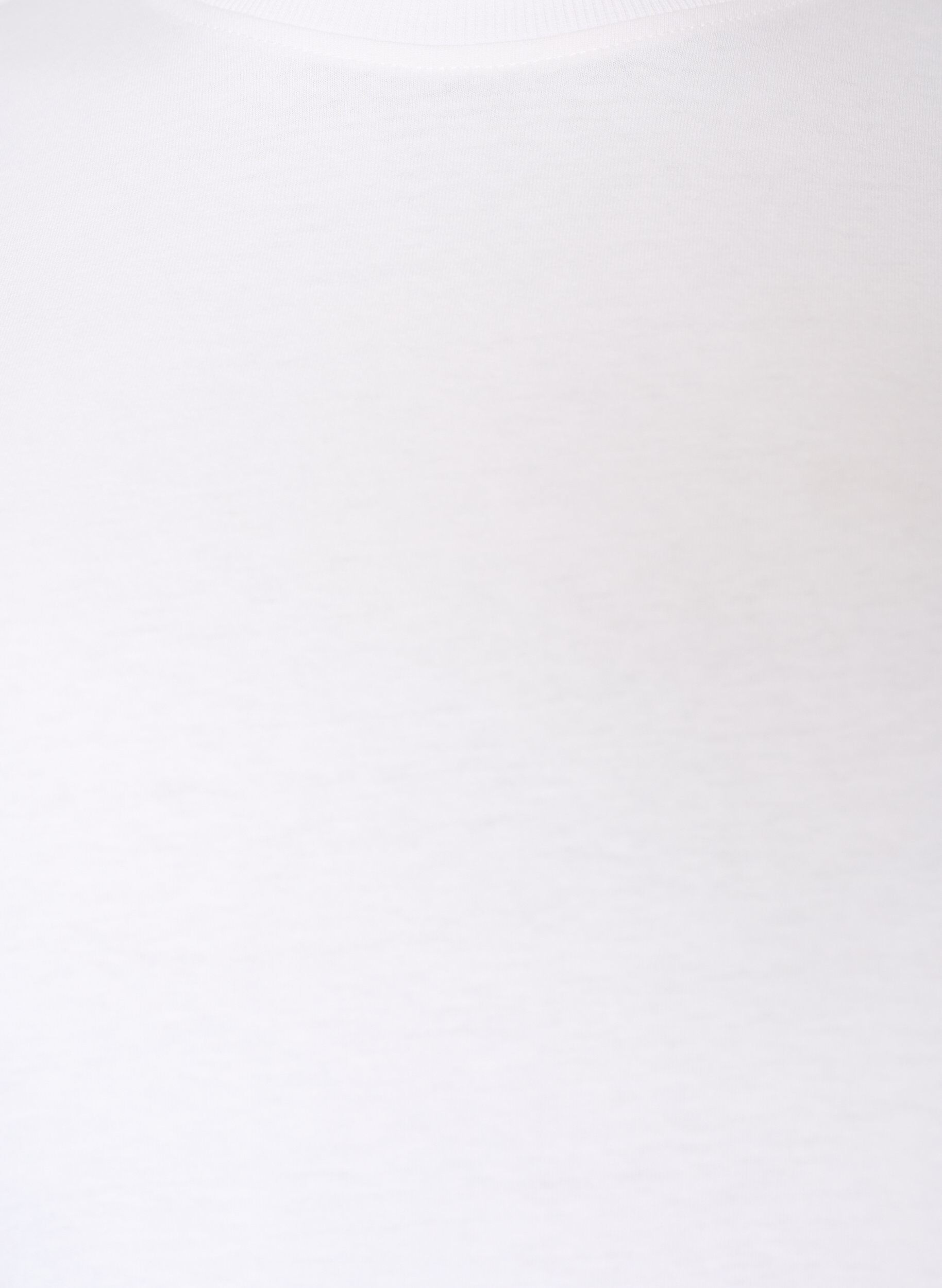 ZizziT-shirt i bomull med tryck, Vit, Packshot image number 2