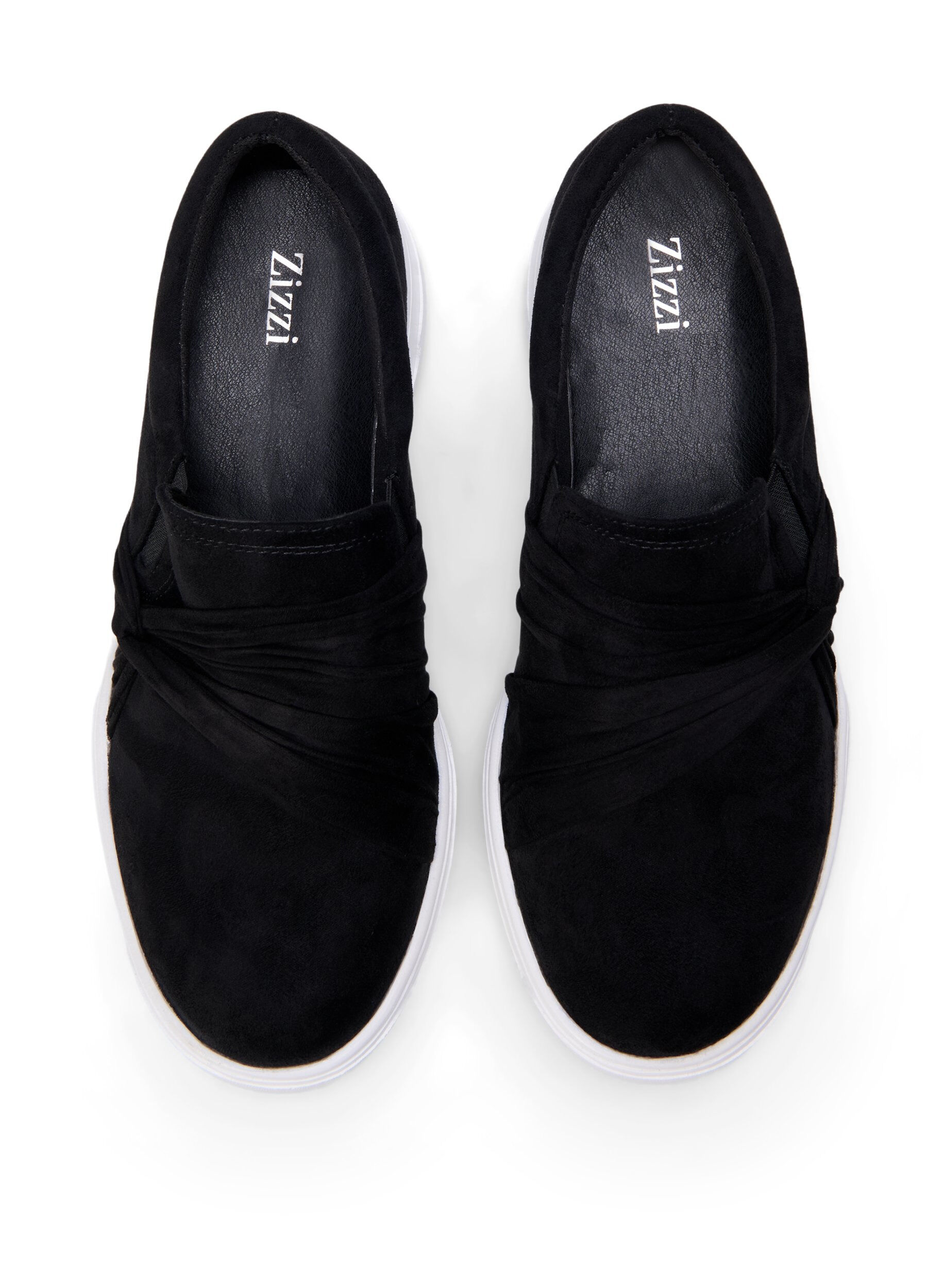 Zizzi Wide fit - Slip-on med knutdetalj, Svart, Packshot image number 2