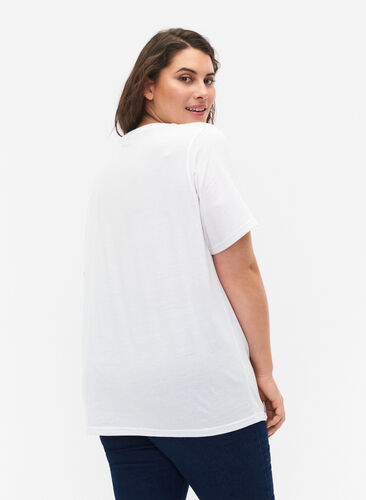 FLASH - 2-pack t-shirtar med rund hals, White/Black, Model image number 1