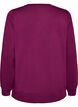 L&aring;ng&auml;rmad blus i jersey med rund hals, Lila, Packshot image number 1