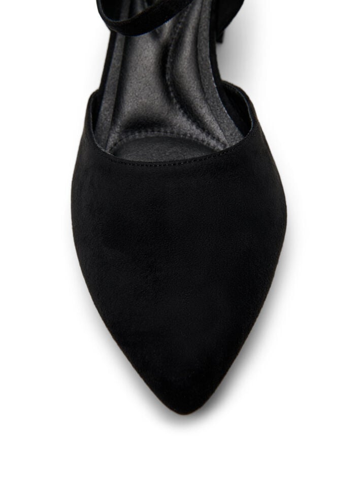 Pumps med dubbla remmar, Svart, Packshot image number 4