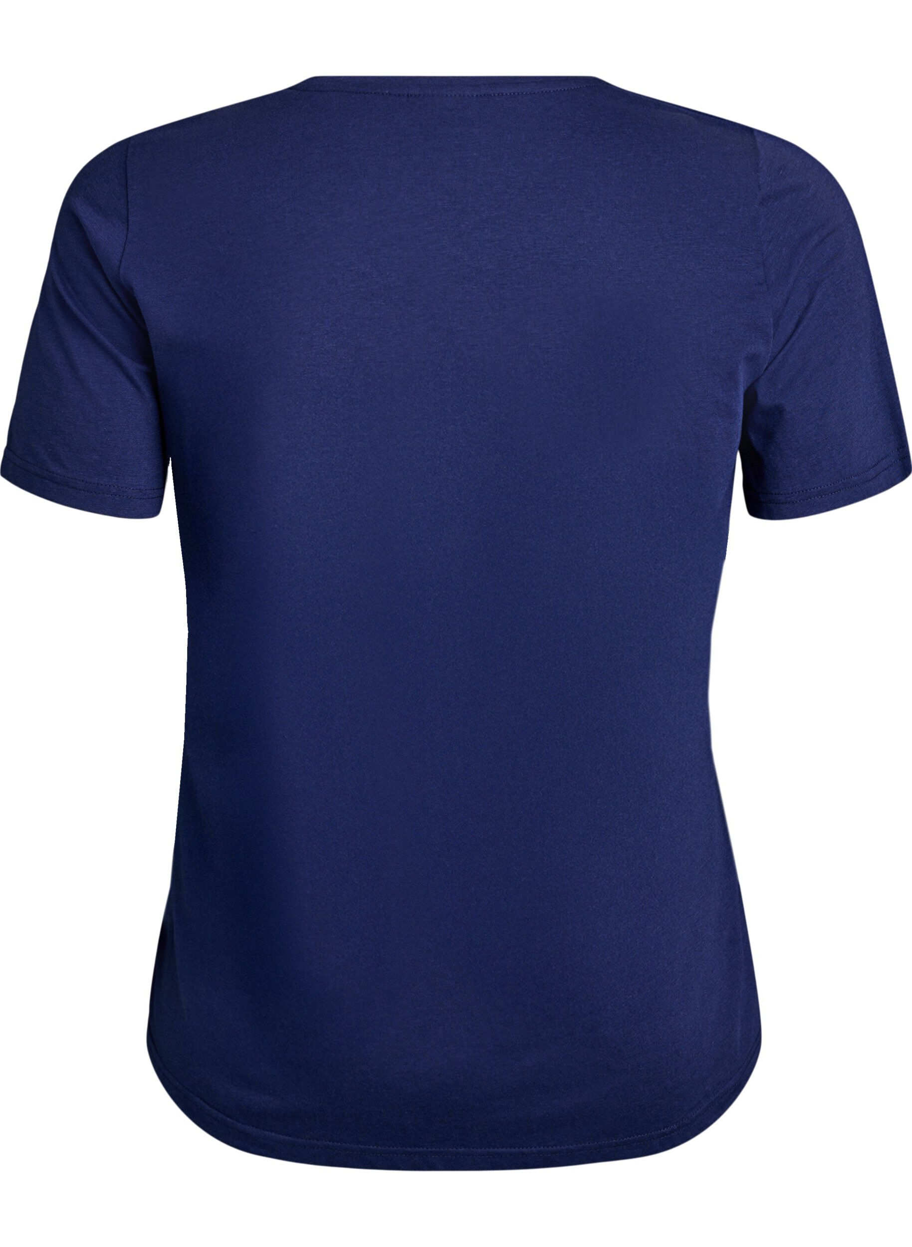 ZizziT-shirt med tryck, Bl&aring;, Packshot image number 1