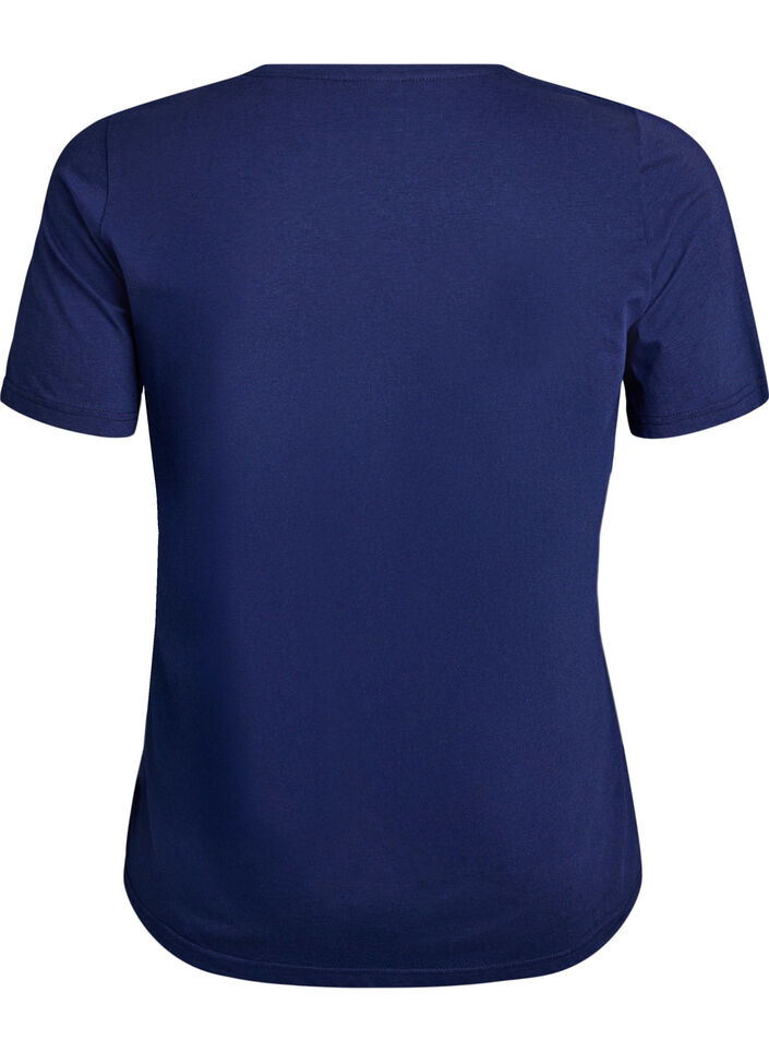 T-shirt med tryck, Bl&aring;, Packshot image number 1