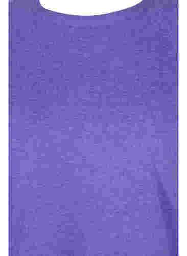 Melerad stickad tröja, Purple Opulence Mel, Packshot image number 2