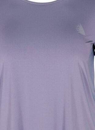 Enfärgad tränings-t-shirt, Purple As Sample, Packshot image number 2