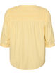 Blus med smock och 3/4-&auml;rmar, Gul, Packshot image number 1