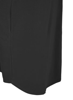 Kortärmad swetshirtklänning med huva, Black, Packshot image number 3