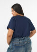 T-shirt i ekologisk bomull med nallebj&ouml;rnsmotiv, Bl&aring;, Model image number 2