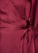 Kort omlottkl&auml;nning i satin, R&ouml;d, Packshot image number 2